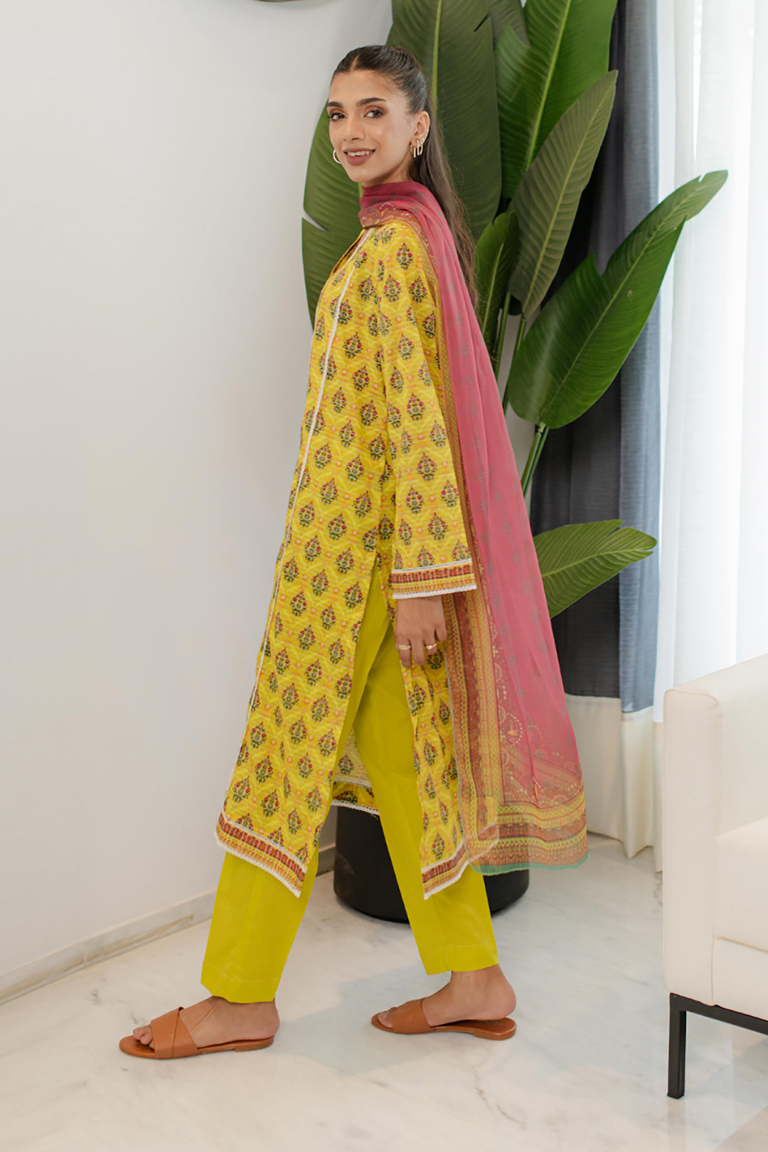 Zellbury | Summer Pret | Kurta Dupatta Trouser - 1746 -  Zellbury Women Essential Pret - Original Designer Dress - House of Maryam