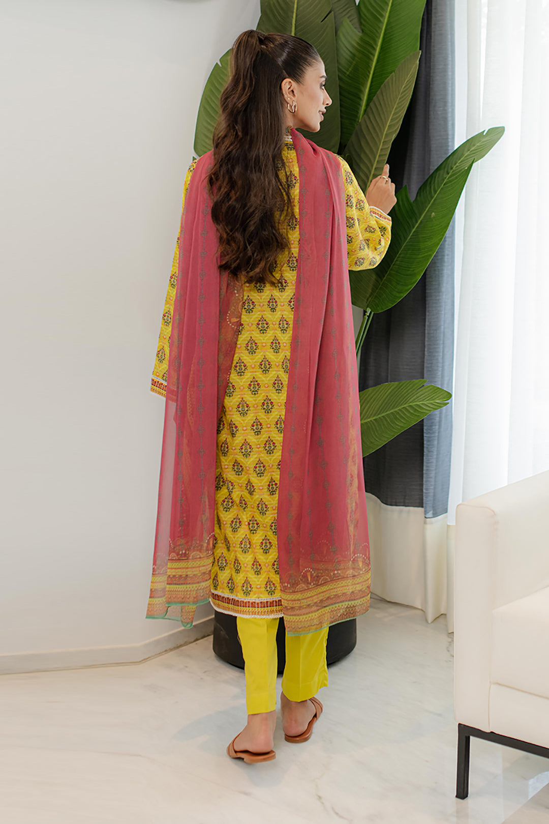 Zellbury | Summer Pret | Kurta Dupatta Trouser - 1746 -  Zellbury Women Essential Pret - Original Designer Dress - House of Maryam