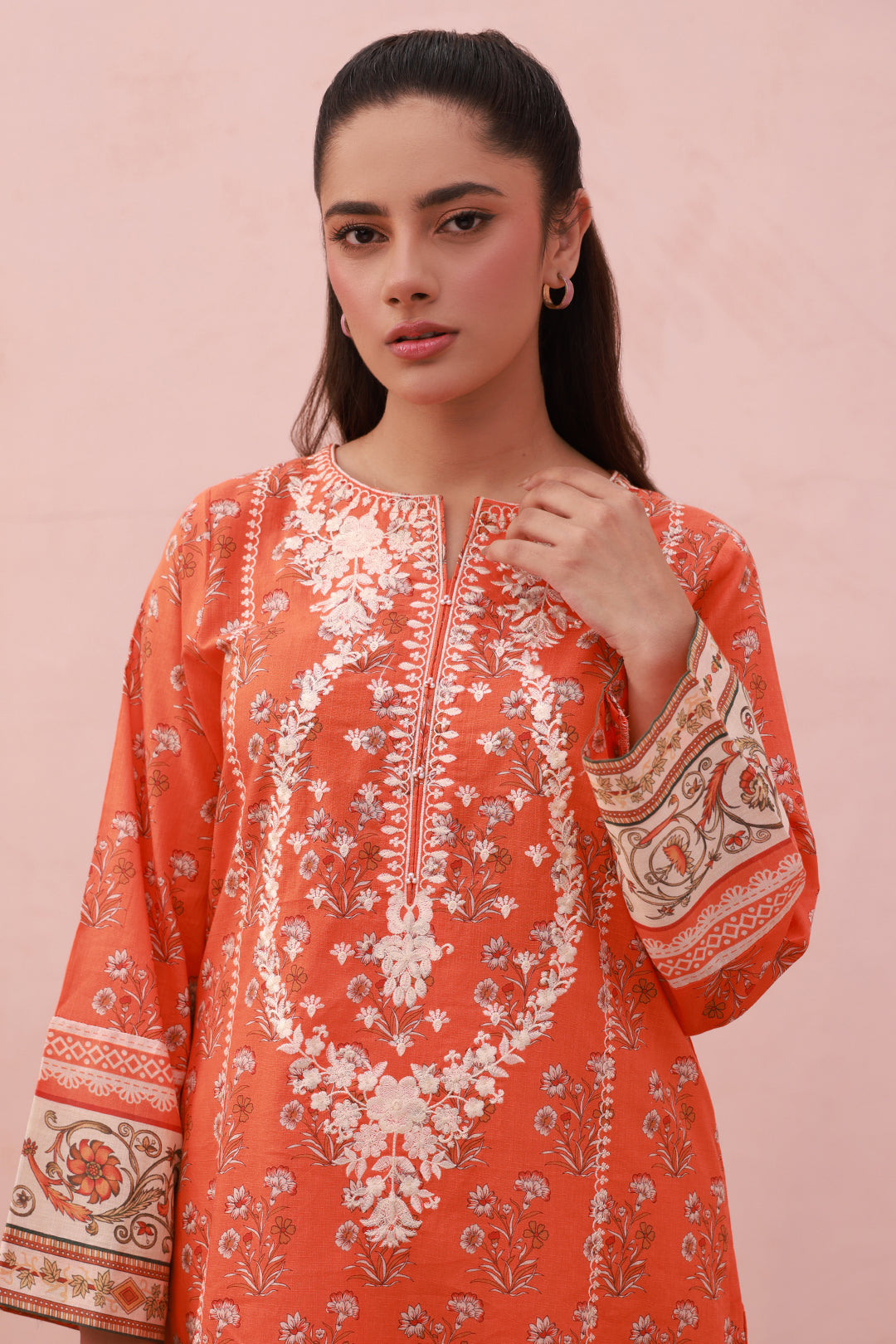 Zellbury | Summer Pret | Embroidered Kurta Dupatta Trouser - 1962 -  Zellbury Women Essential Pret - Original Designer Dress - House of Maryam