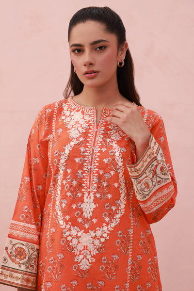 Zellbury | Summer Pret | Embroidered Kurta Dupatta Trouser - 1962 -  Zellbury Women Essential Pret - Original Designer Dress - House of Maryam