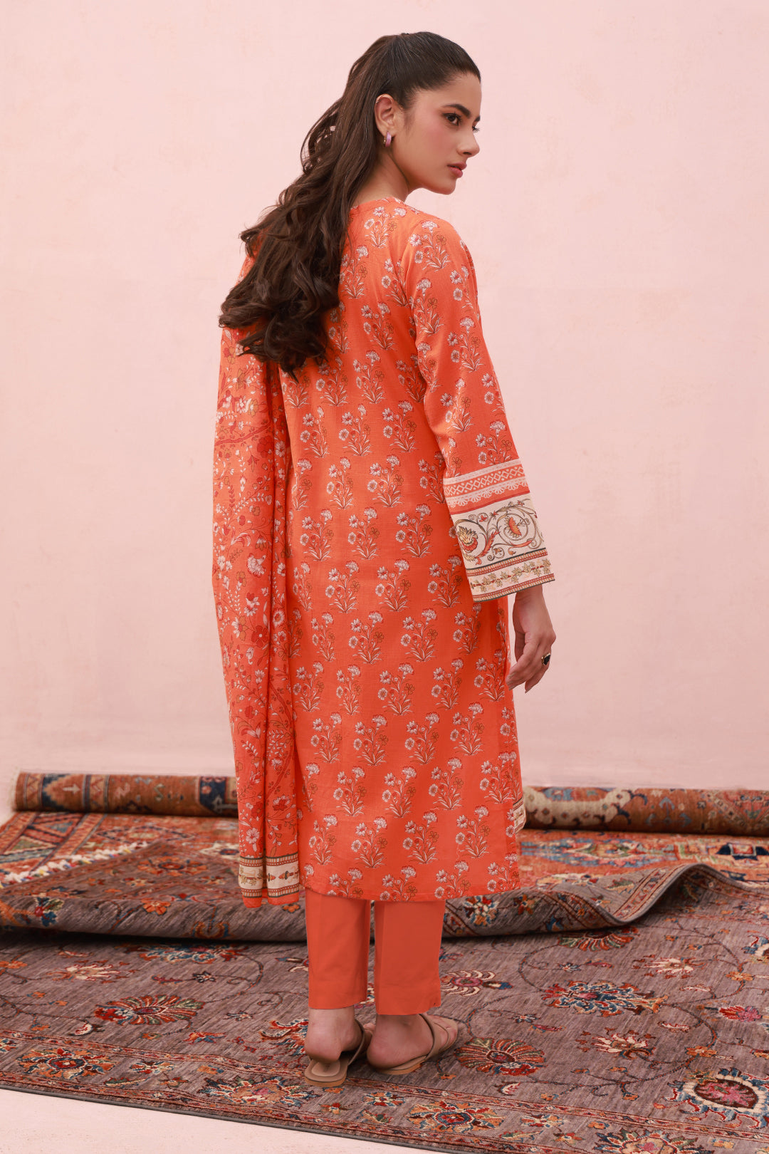 Zellbury | Summer Pret | Embroidered Kurta Dupatta Trouser - 1962 -  Zellbury Women Essential Pret - Original Designer Dress - House of Maryam