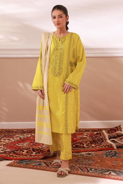 Zellbury | Summer Pret | Embroidered Kurta Dupatta Trouser - 1963 -  Zellbury Women Essential Pret - Original Designer Dress - House of Maryam