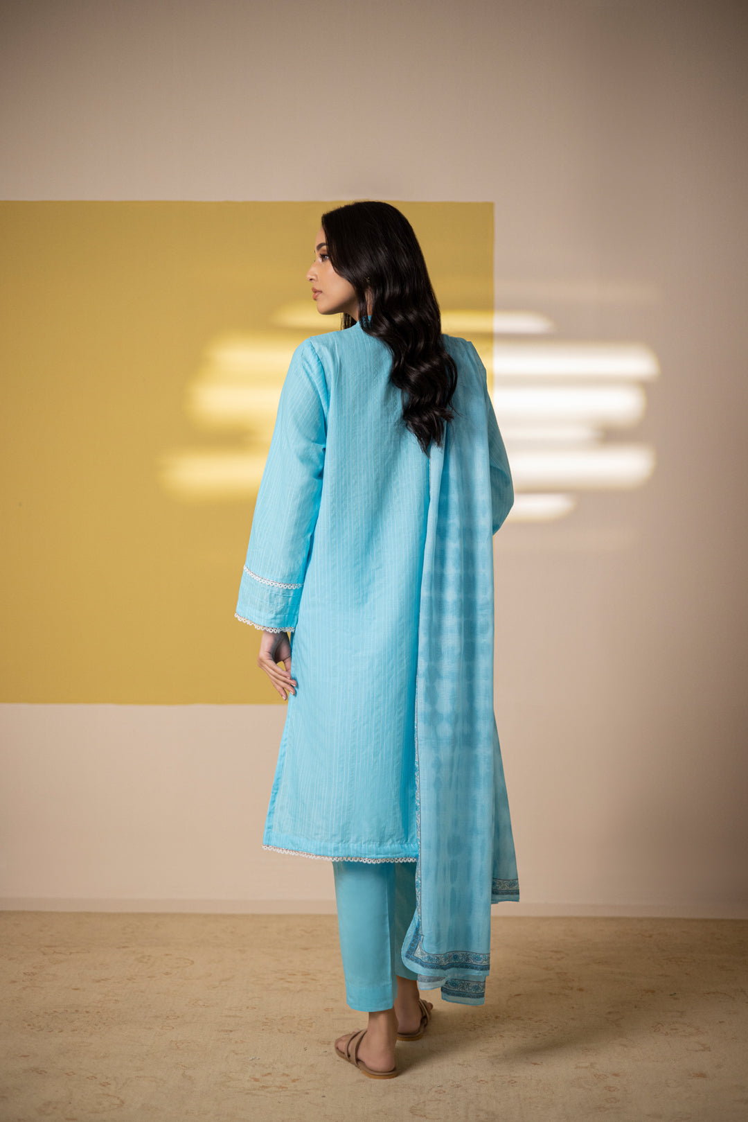 Zellbury | Summer Pret | Embroidered Kurta Dupatta Trouser - 1965 -  Zellbury Women Essential Pret - Original Designer Dress - House of Maryam
