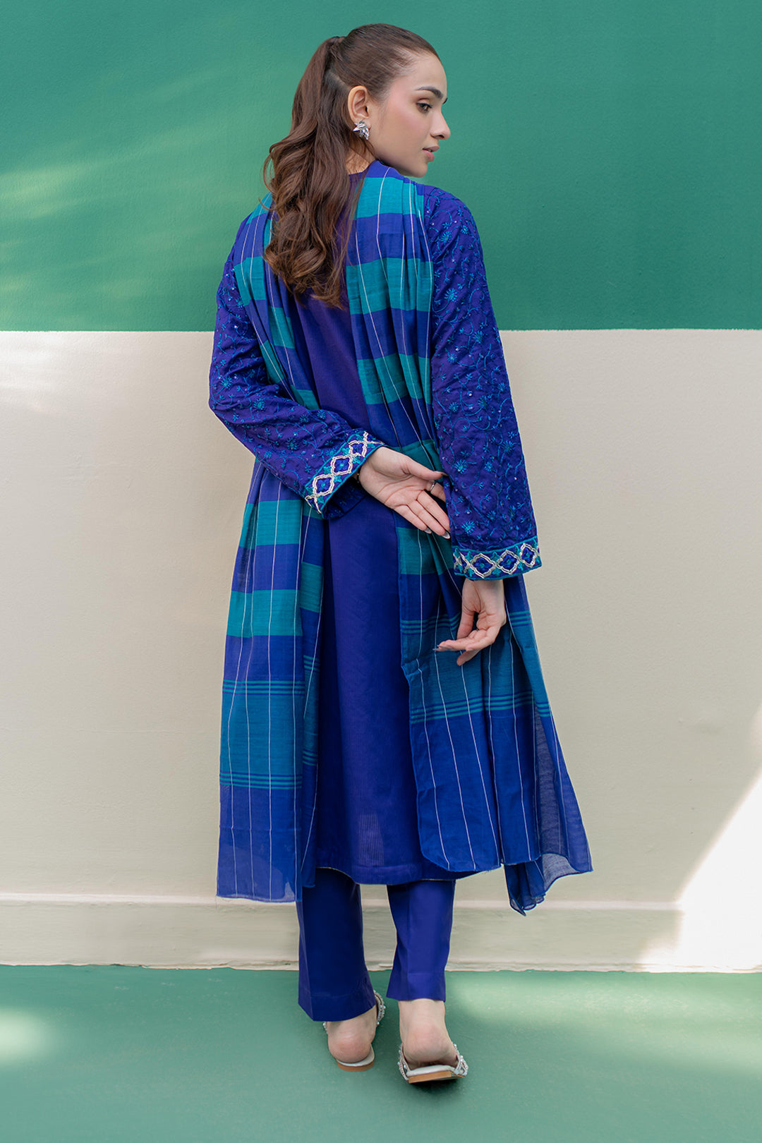 Zellbury | Summer Pret | Embroidered Kurta Dupatta Trouser - 2004 -  Zellbury Women Signature Pret - Original Designer Dress - House of Maryam