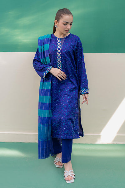 Zellbury | Summer Pret | Embroidered Kurta Dupatta Trouser - 2004 -  Zellbury Women Signature Pret - Original Designer Dress - House of Maryam