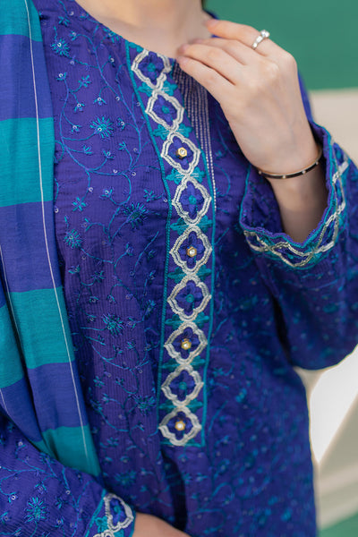 Zellbury | Summer Pret | Embroidered Kurta Dupatta Trouser - 2004 -  Zellbury Women Signature Pret - Original Designer Dress - House of Maryam