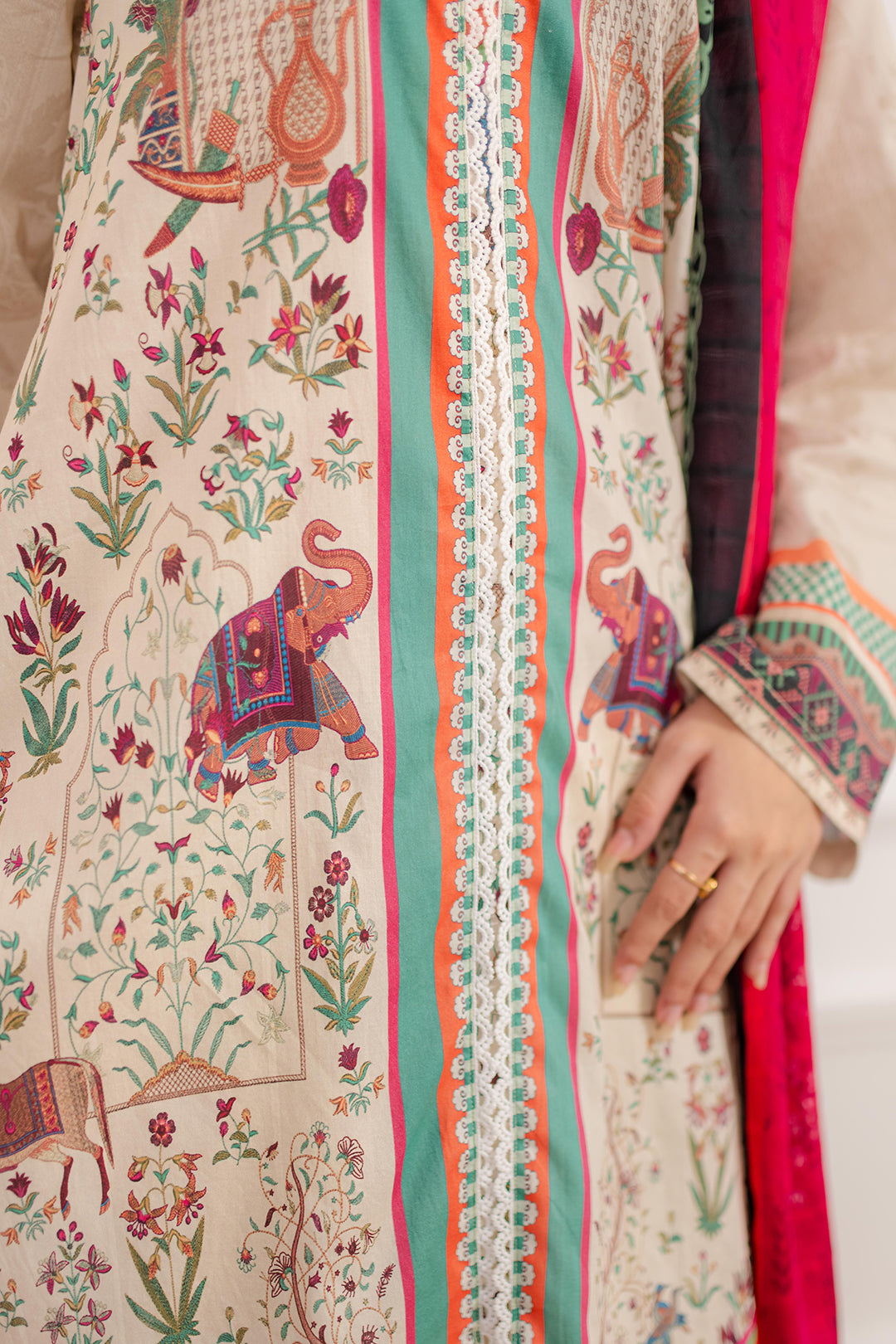 Zellbury | Summer Pret | Kurta Dupatta Trouser - 2098 -  Zellbury Women Essential Pret - Original Designer Dress - House of Maryam