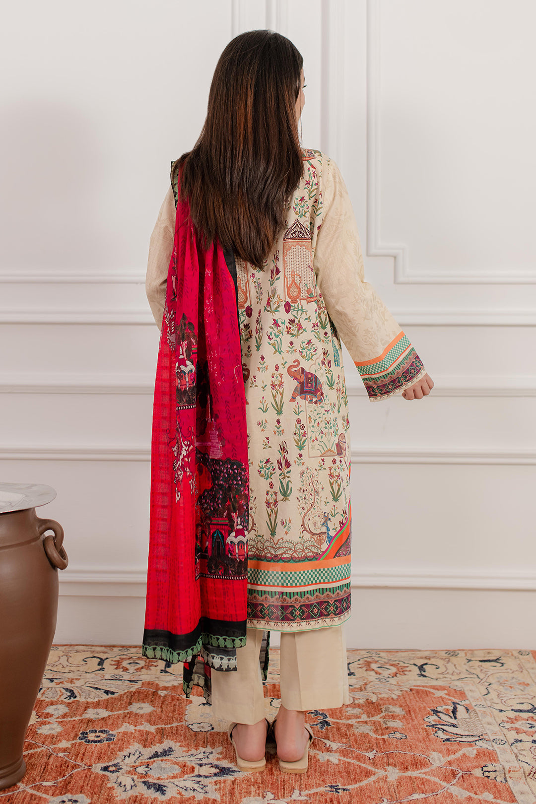 Zellbury | Summer Pret | Kurta Dupatta Trouser - 2098 -  Zellbury Women Essential Pret - Original Designer Dress - House of Maryam