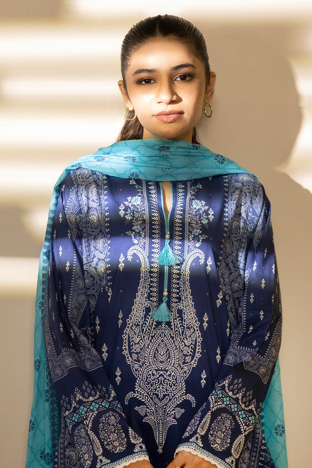 Zellbury | Summer Pret | Kurta Dupatta Trouser - 2102 -  Zellbury Women Essential Pret - Original Designer Dress - House of Maryam