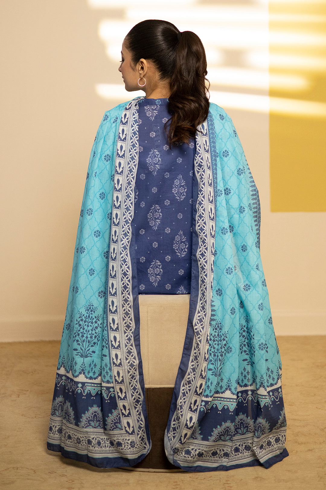 Zellbury | Summer Pret | Kurta Dupatta Trouser - 2102 -  Zellbury Women Essential Pret - Original Designer Dress - House of Maryam