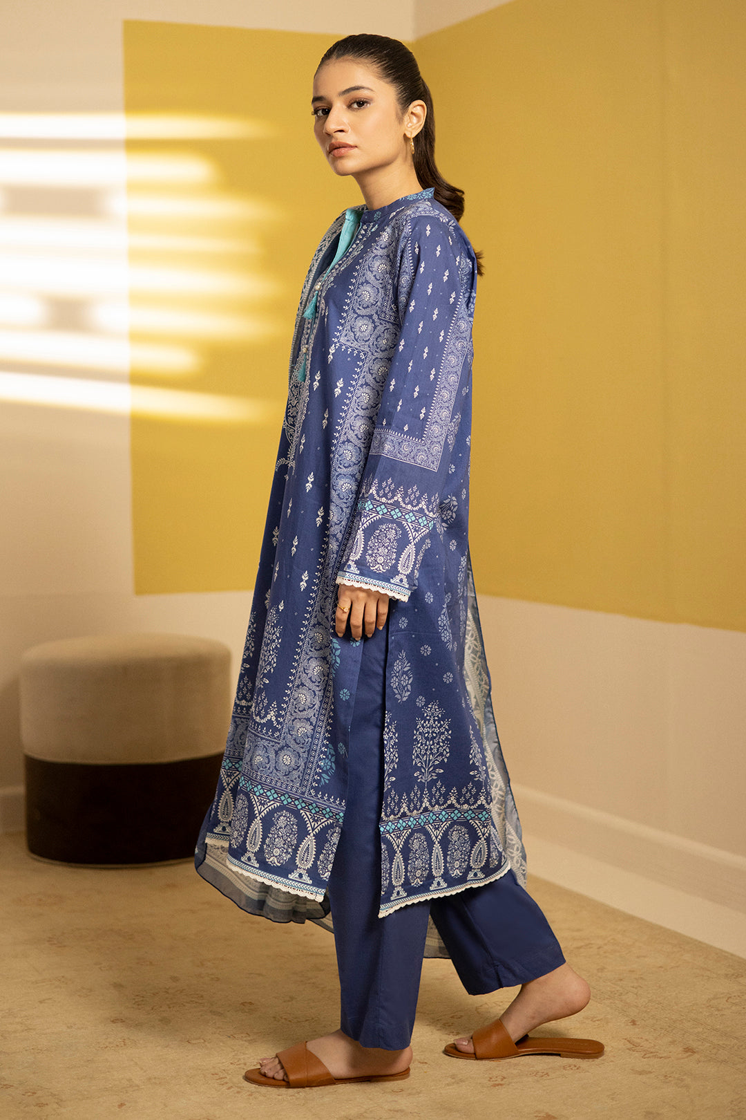 Zellbury | Summer Pret | Kurta Dupatta Trouser - 2102 -  Zellbury Women Essential Pret - Original Designer Dress - House of Maryam