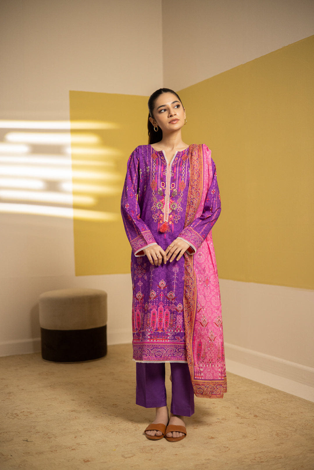 Zellbury | Summer Pret | Kurta Dupatta Trouser - 2110 -  Zellbury Women Essential Pret - Original Designer Dress - House of Maryam