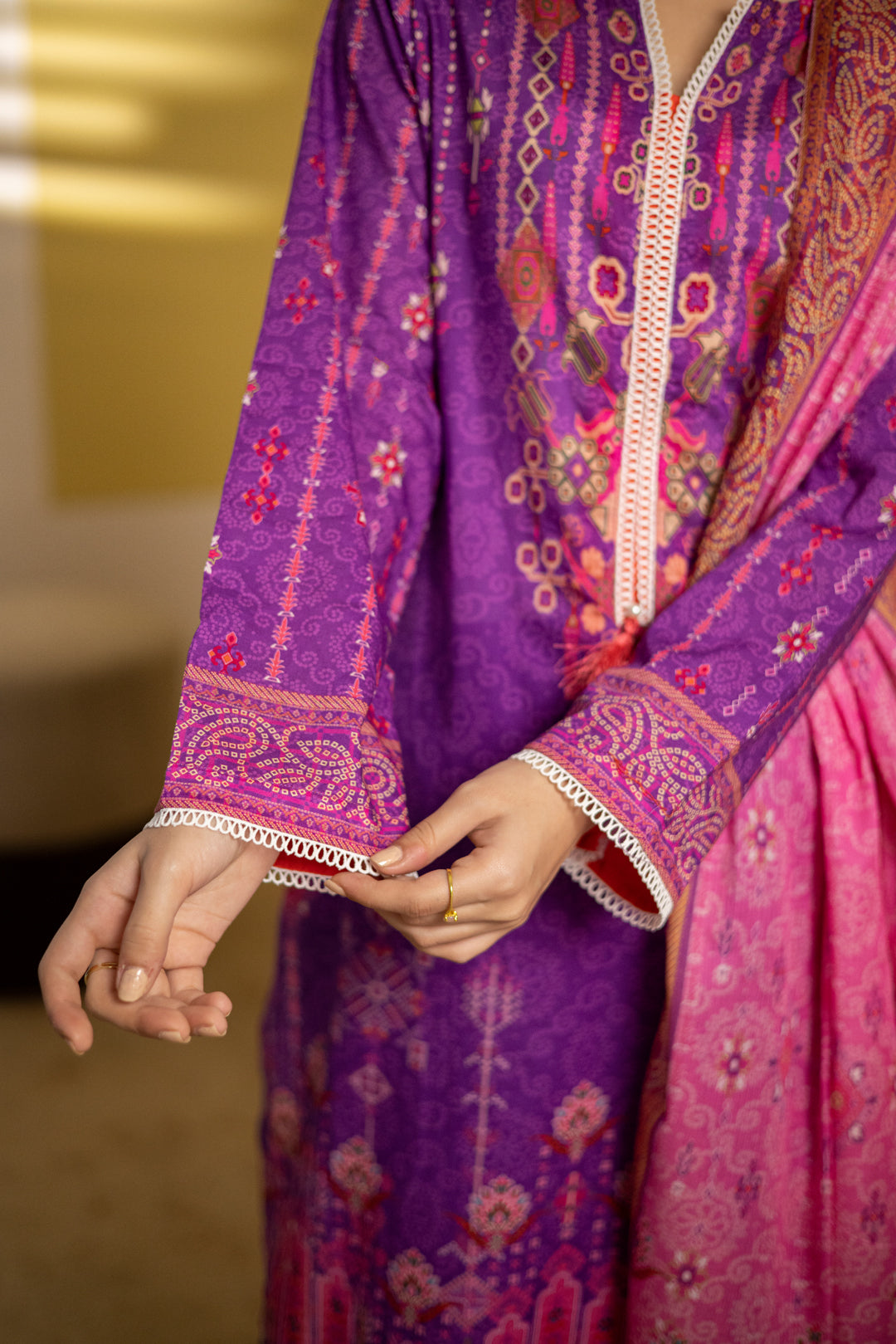 Zellbury | Summer Pret | Kurta Dupatta Trouser - 2110 -  Zellbury Women Essential Pret - Original Designer Dress - House of Maryam
