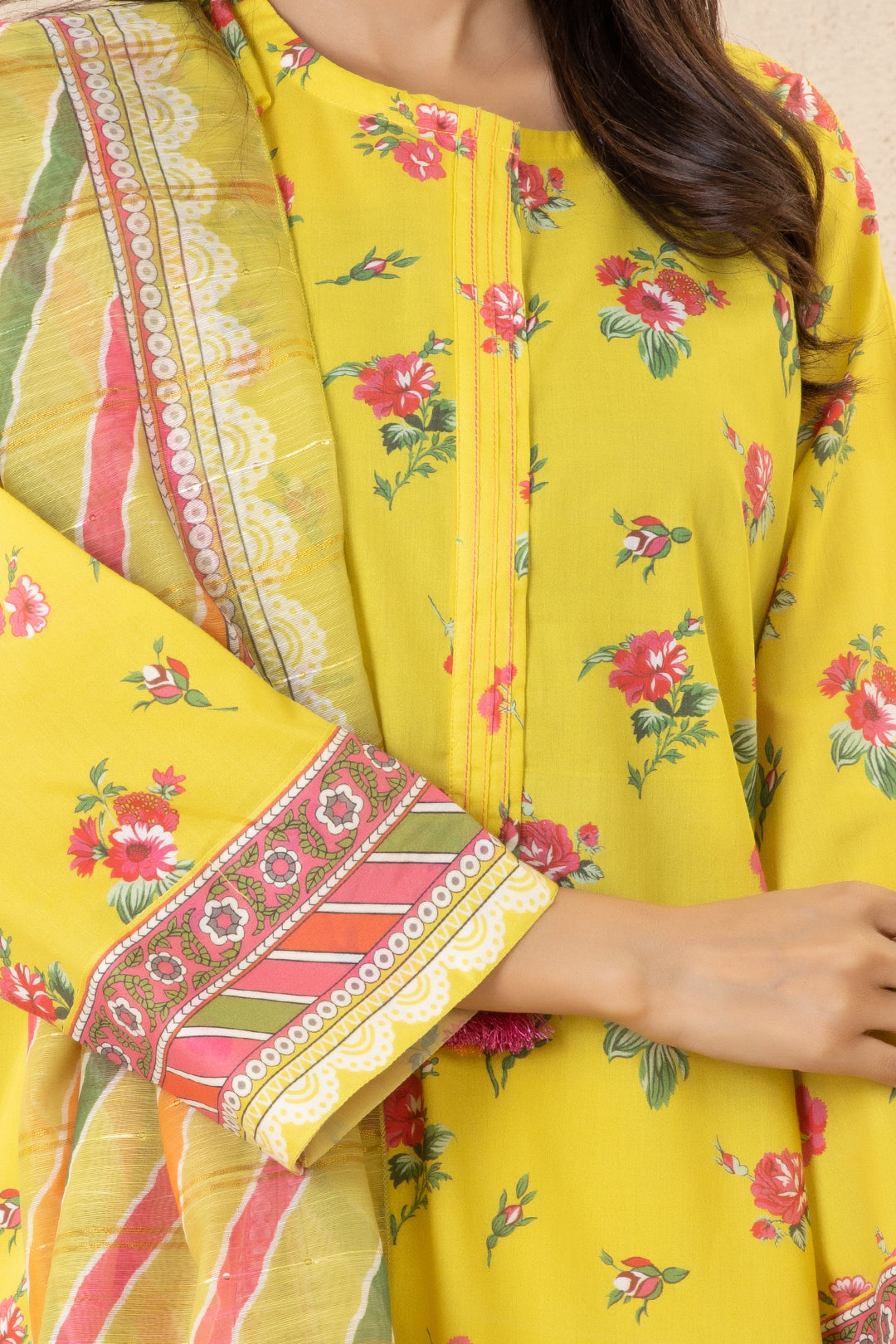 Zellbury | Summer Pret | Kurta Dupatta Trouser - 2111 -  Zellbury Women Essential Pret - Original Designer Dress - House of Maryam