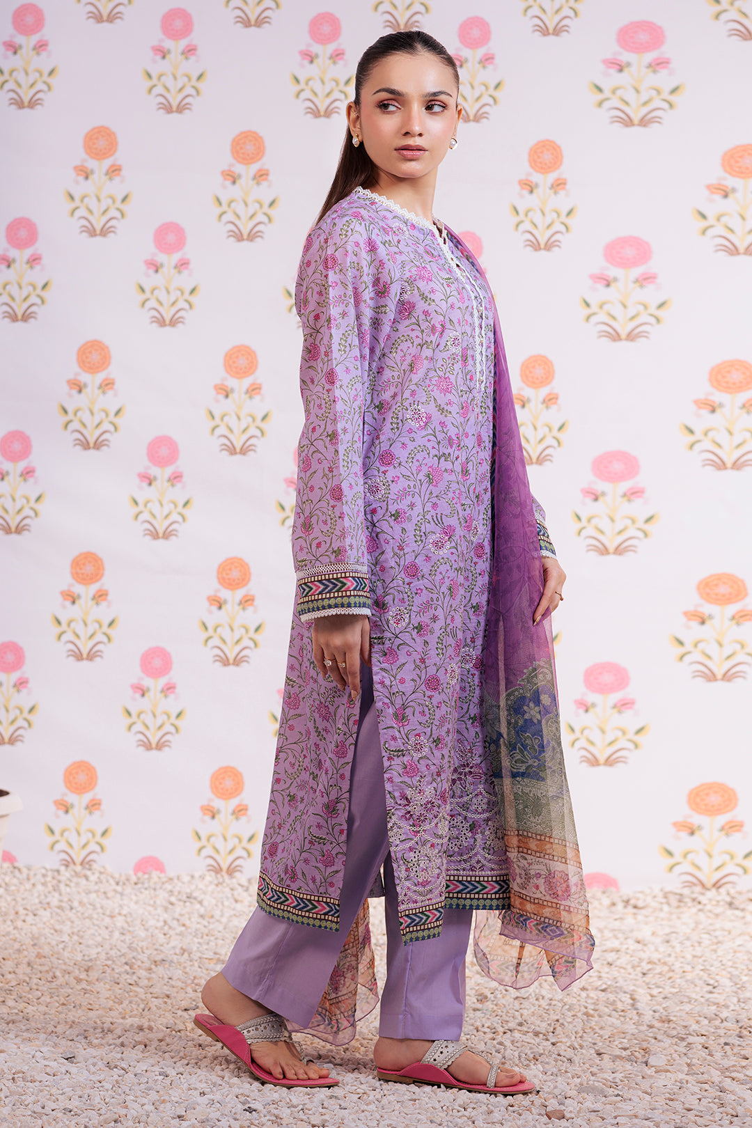 Zellbury | Summer Pret | Embroidered Kurta Dupatta Trouser - 2112 -  Zellbury Women Essential Pret - Original Designer Dress - House of Maryam