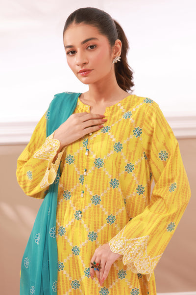 Zellbury | Summer Pret | Embroidered Kurta Dupatta Trouser - 2133 -  Zellbury Women Signature Pret - Original Designer Dress - House of Maryam