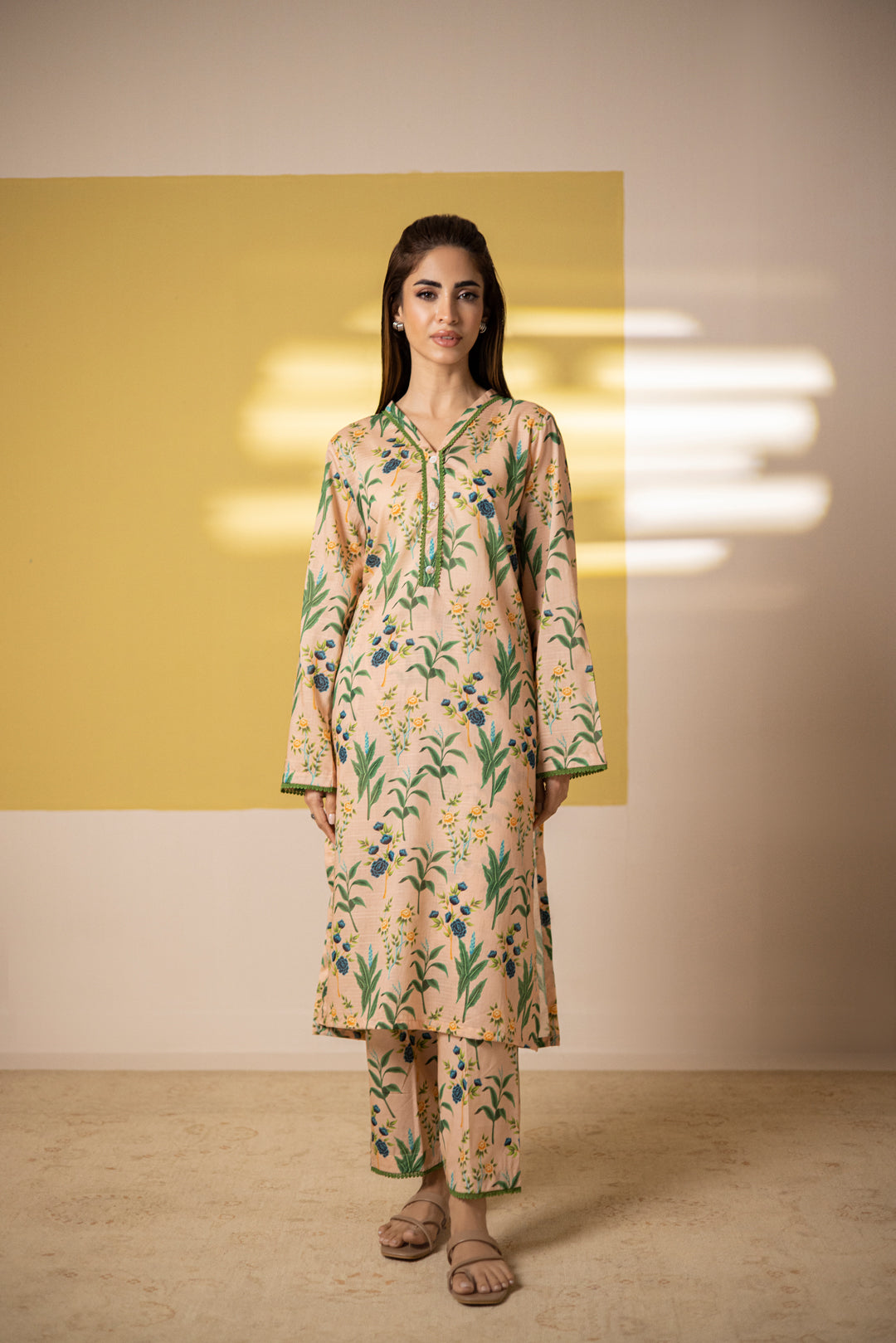 Zellbury | Summer Pret | Kurta Trouser - 1443 -  Zellbury Women Essential Pret - Original Designer Dress - House of Maryam