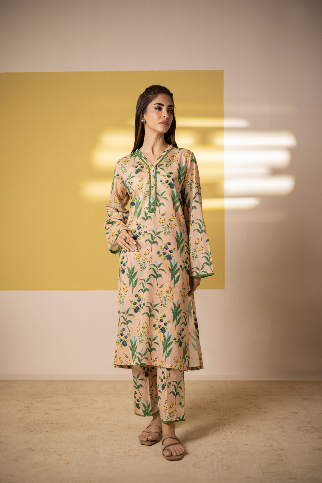 Zellbury | Summer Pret | Kurta Trouser - 1443 -  Zellbury Women Essential Pret - Original Designer Dress - House of Maryam