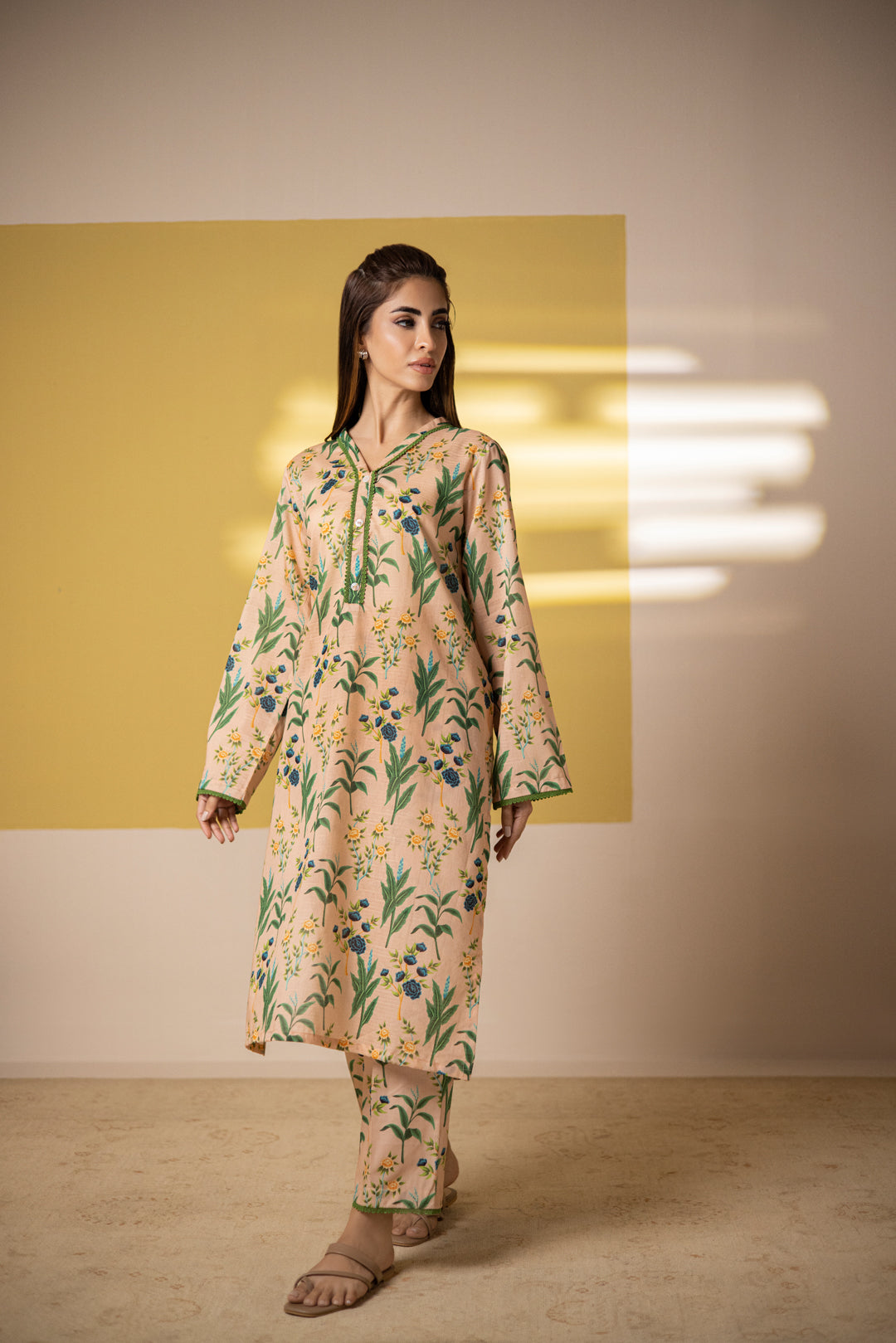 Zellbury | Summer Pret | Kurta Trouser - 1443 -  Zellbury Women Essential Pret - Original Designer Dress - House of Maryam