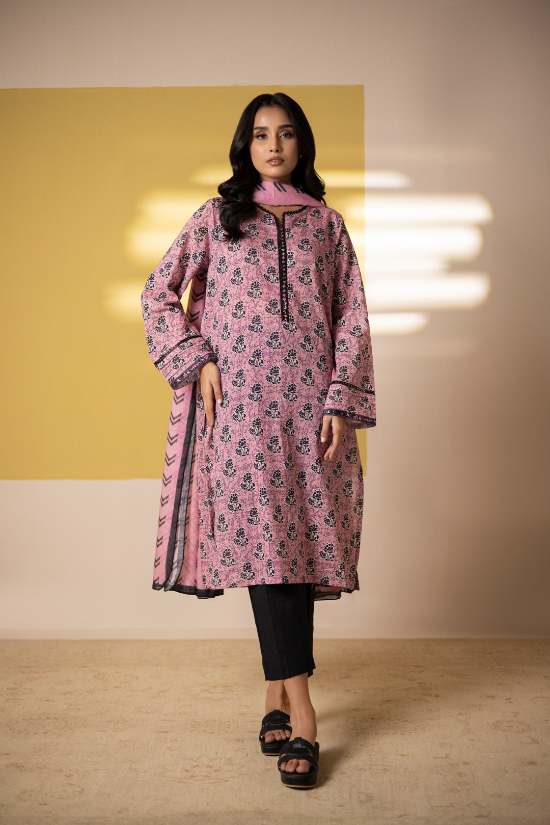 Zellbury | Summer Pret | Kurta Dupatta - 1475 -  Zellbury Women Essential Pret - Original Designer Dress - House of Maryam