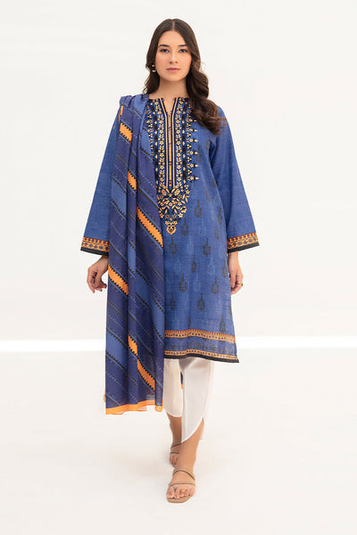 Zellbury | Winter Pret | Kurta Dupatta - 0755 -  Zellbury Women Essential Pret - Original Designer Dress - House of Maryam
