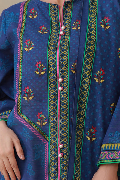 Zellbury | Winter Pret | Kurta Dupatta - 1523 -  Zellbury Women Essential Pret - Original Designer Dress - House of Maryam