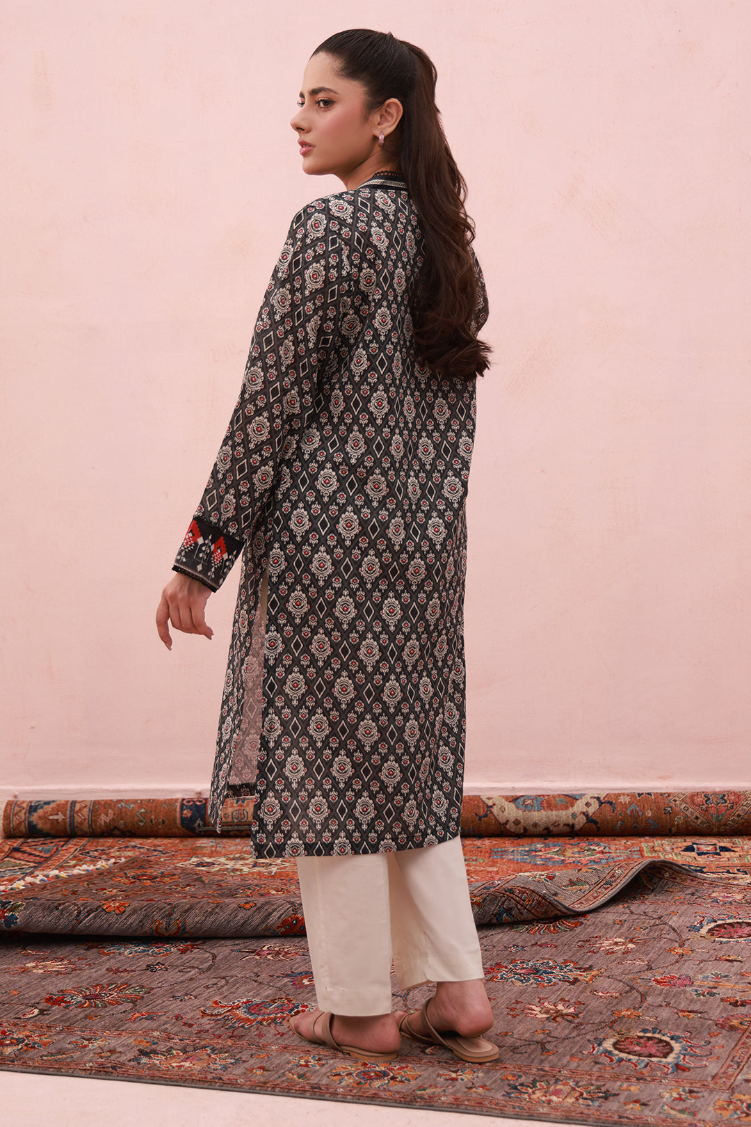 Zellbury | Winter Pret | Kurta - 2910 -  Zellbury Women Essential Pret - Original Designer Dress - House of Maryam