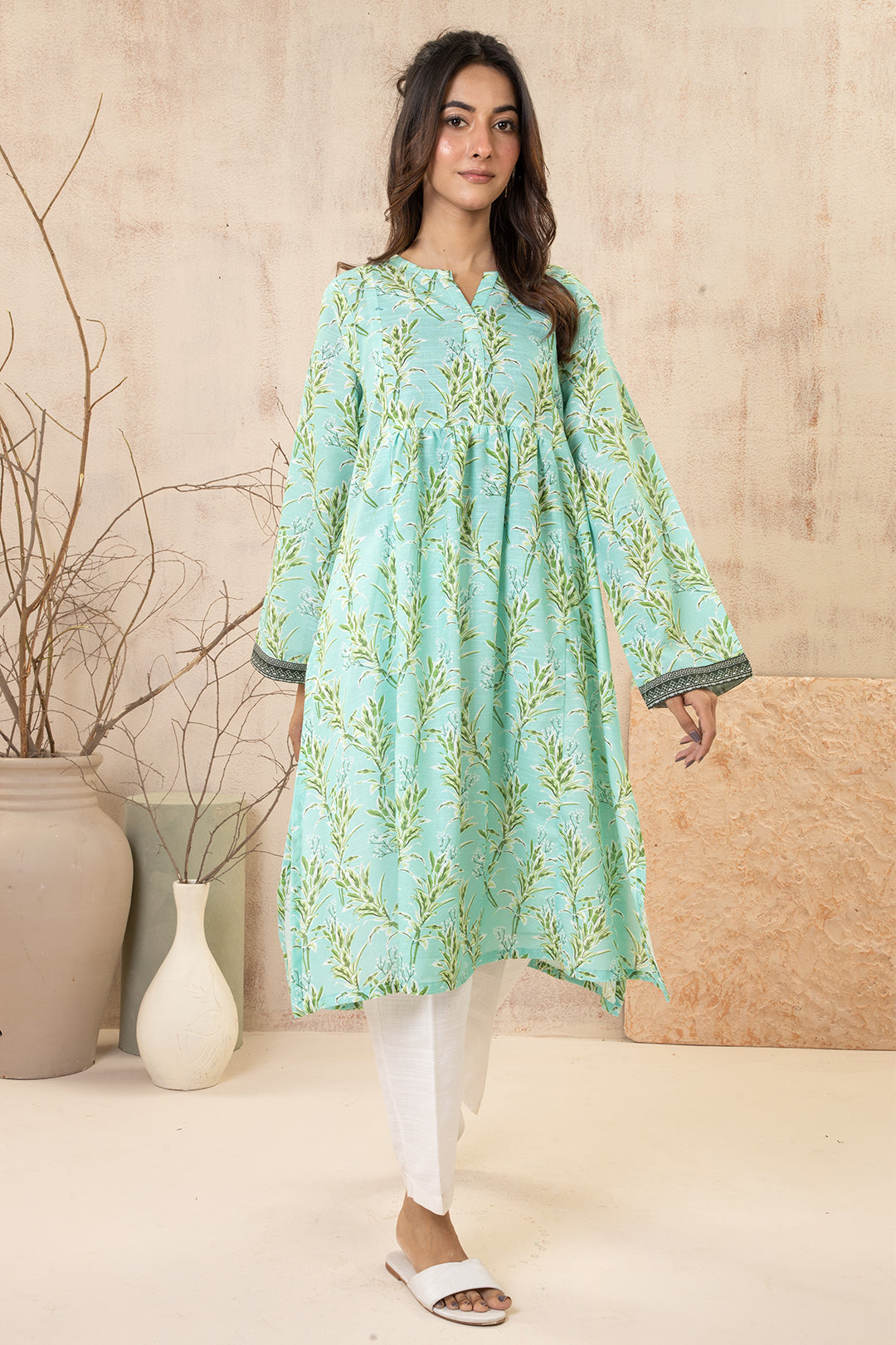 Zellbury | Winter Pret | Kurta - 2911 -  Zellbury Women Essential Pret - Original Designer Dress - House of Maryam