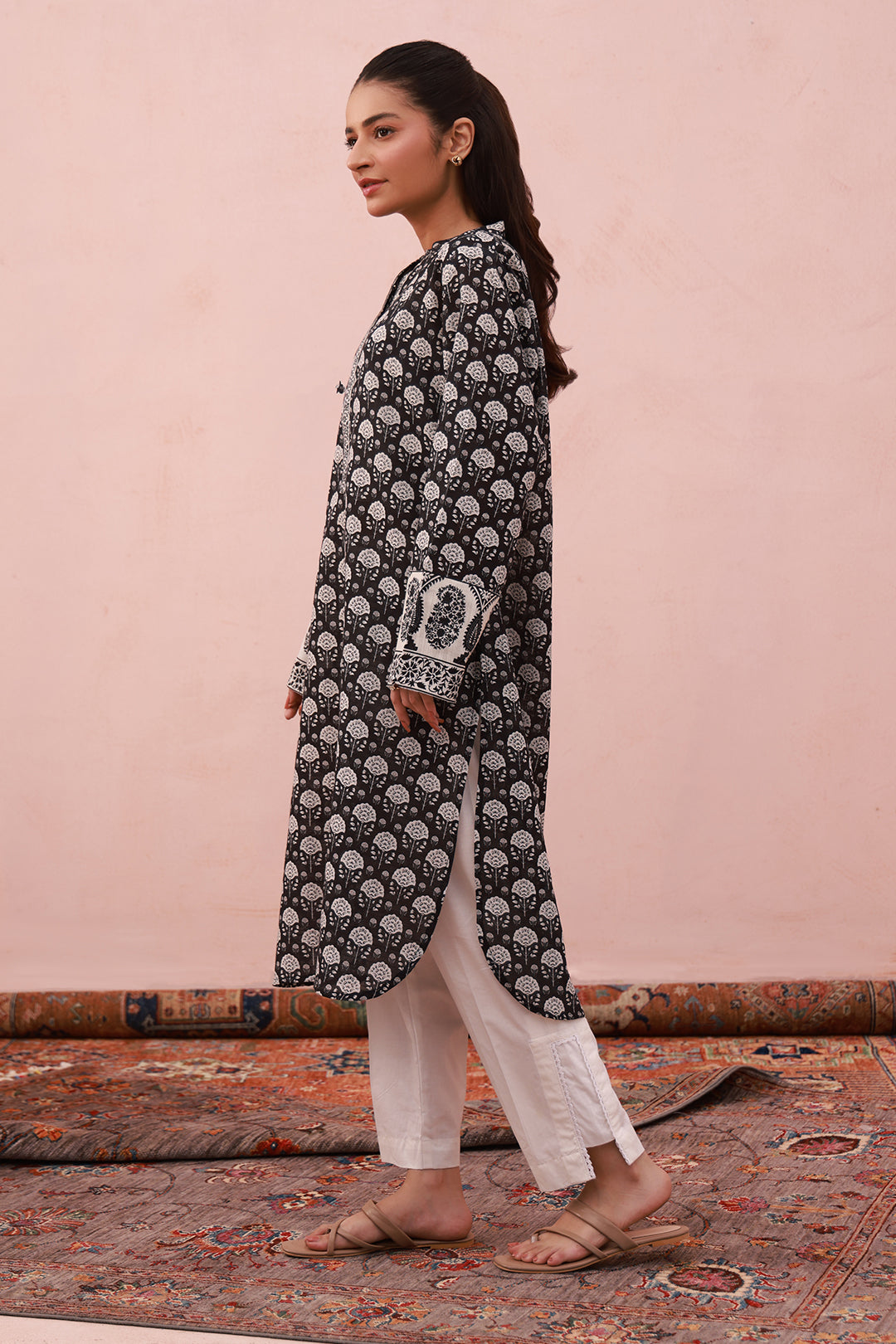Zellbury | Winter Pret | Kurta - 2960 -  Zellbury Women Essential Pret - Original Designer Dress - House of Maryam