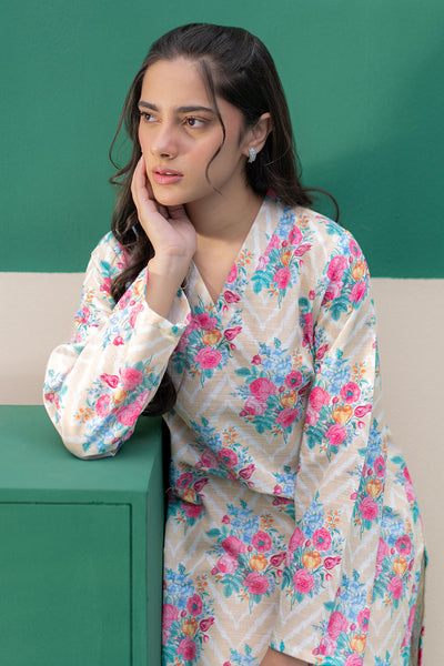 Zellbury | Winter Pret | Kurta - 2961 -  Zellbury Women Essential Pret - Original Designer Dress - House of Maryam