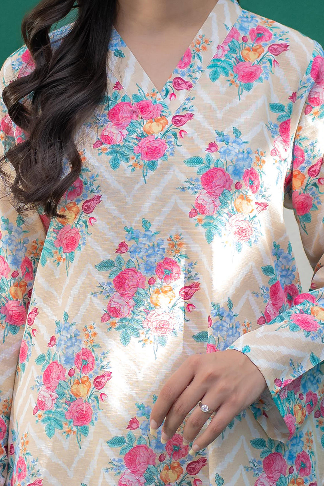 Zellbury | Winter Pret | Kurta - 2961 -  Zellbury Women Essential Pret - Original Designer Dress - House of Maryam