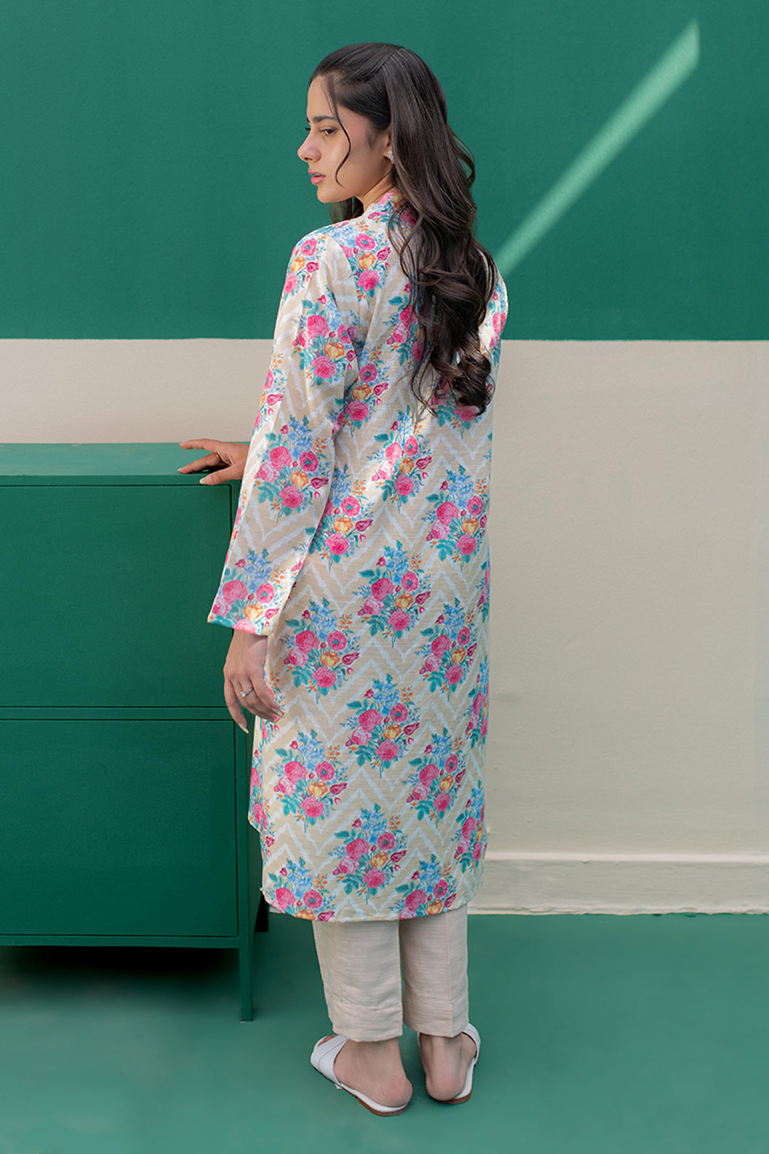 Zellbury | Winter Pret | Kurta - 2961 -  Zellbury Women Essential Pret - Original Designer Dress - House of Maryam