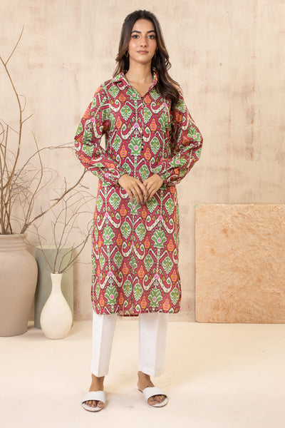 Zellbury | Winter Pret | Kurta - 2962 -  Zellbury Women Essential Pret - Original Designer Dress - House of Maryam