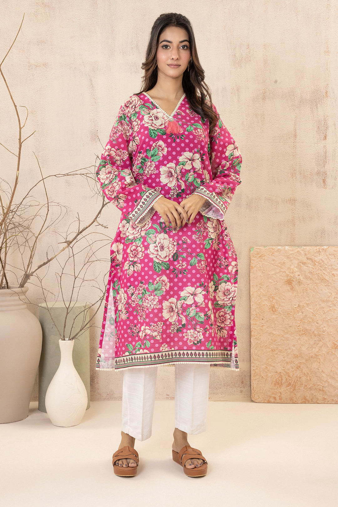 Zellbury | Winter Pret | Kurta - 2964 -  Zellbury Women Essential Pret - Original Designer Dress - House of Maryam
