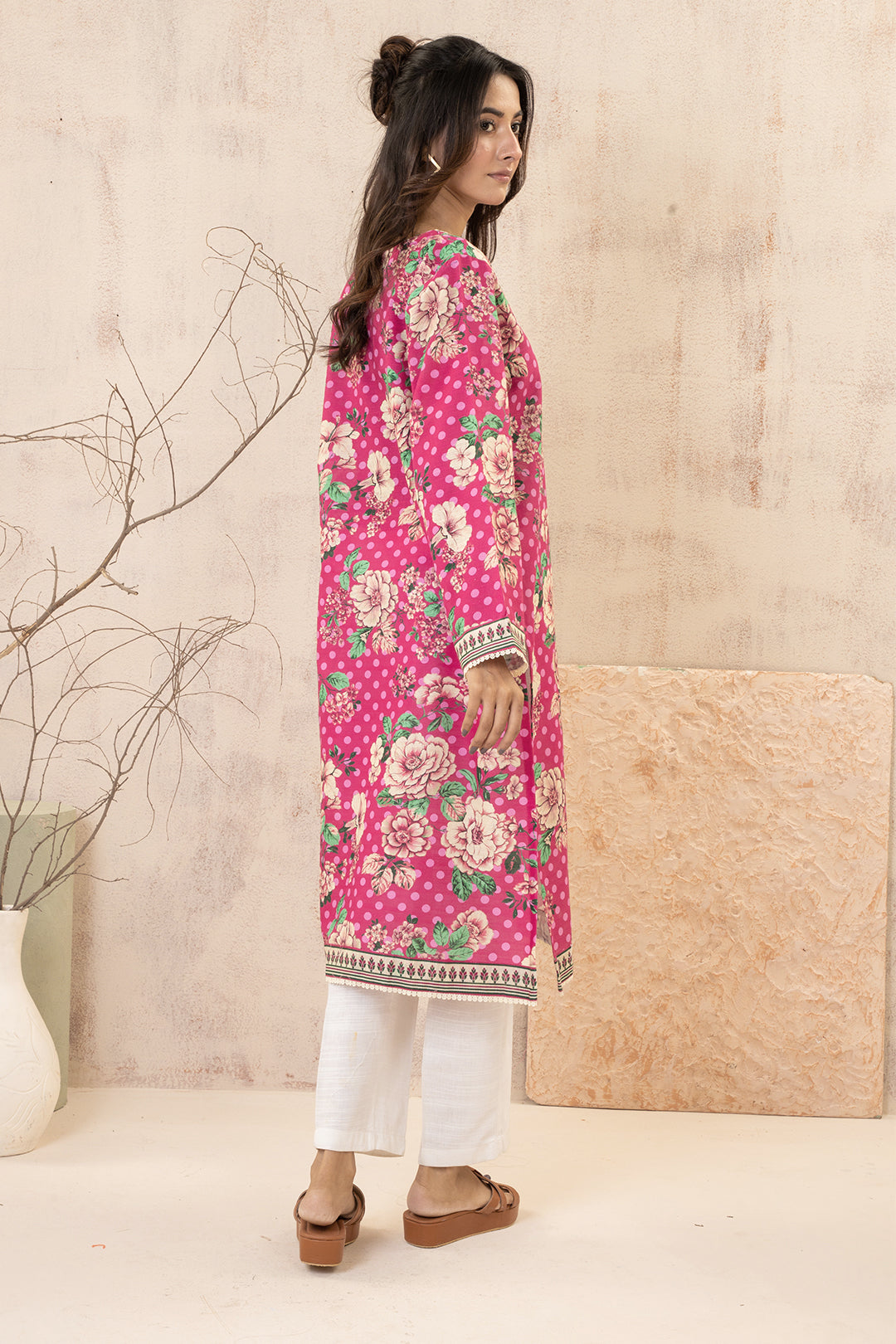 Zellbury | Winter Pret | Kurta - 2964 -  Zellbury Women Essential Pret - Original Designer Dress - House of Maryam