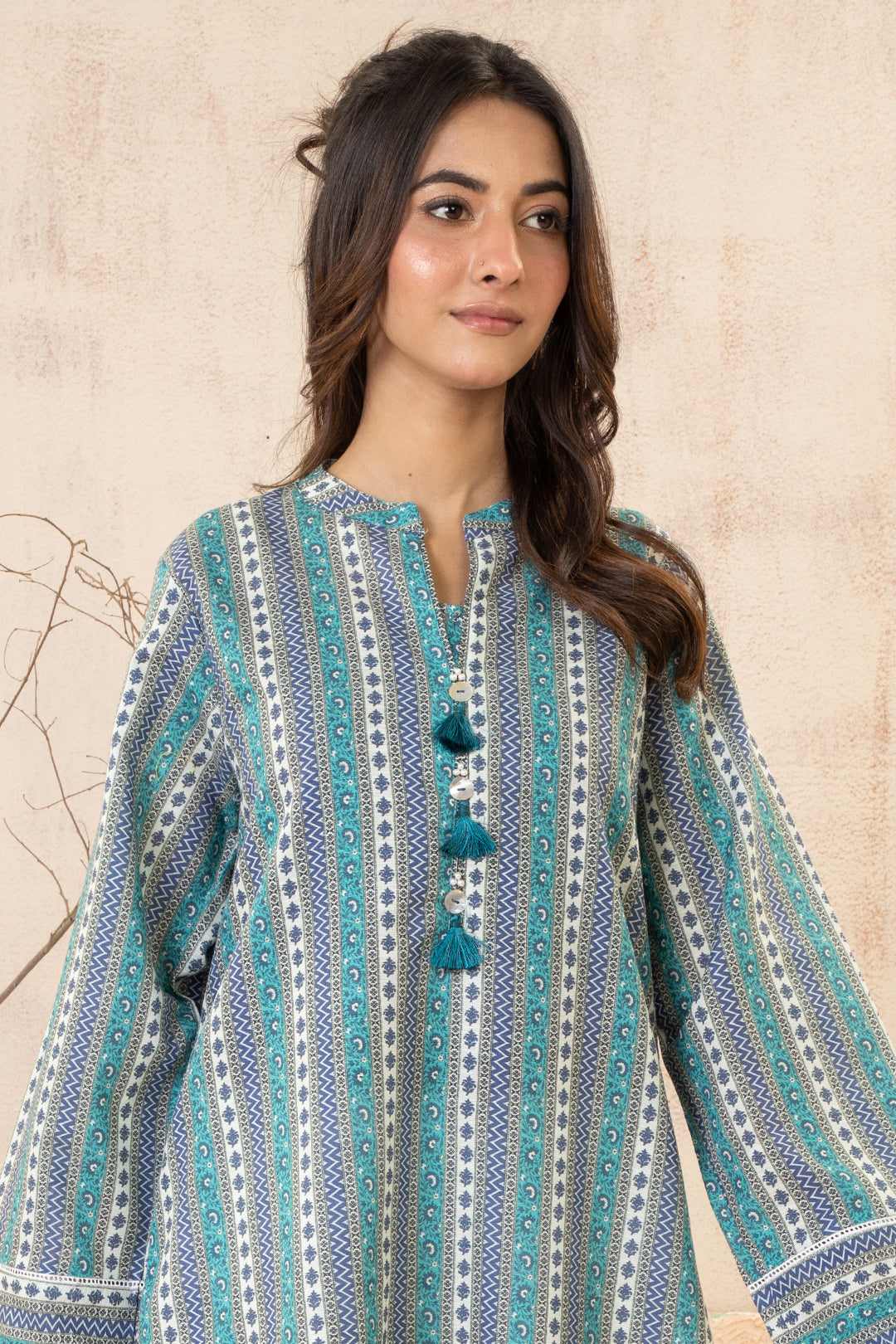 Zellbury | Winter Pret | Kurta - 2966 -  Zellbury Women Essential Pret - Original Designer Dress - House of Maryam