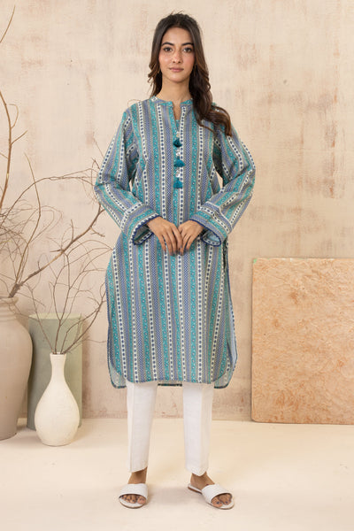 Zellbury | Winter Pret | Kurta - 2966 -  Zellbury Women Essential Pret - Original Designer Dress - House of Maryam
