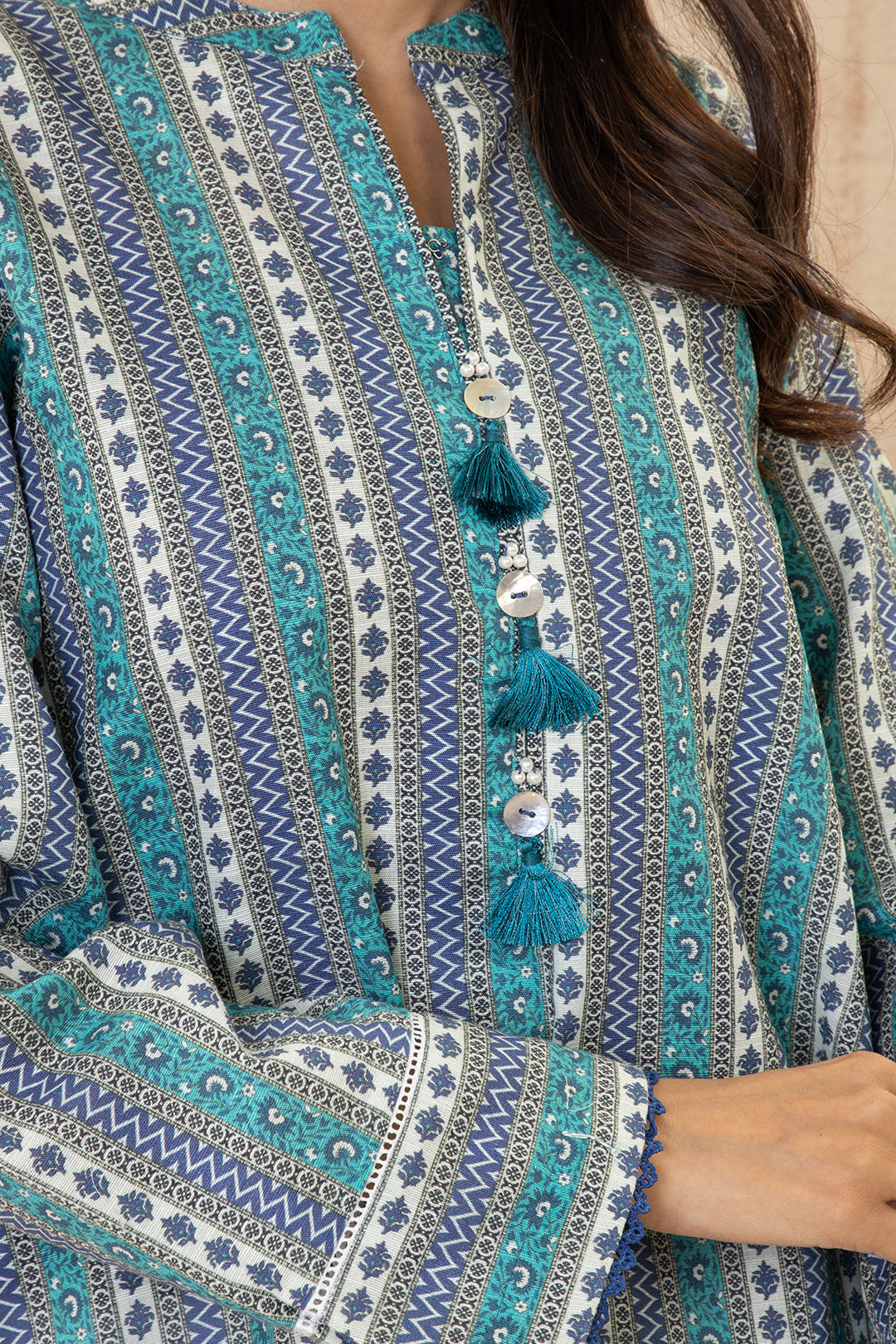 Zellbury | Winter Pret | Kurta - 2966 -  Zellbury Women Essential Pret - Original Designer Dress - House of Maryam