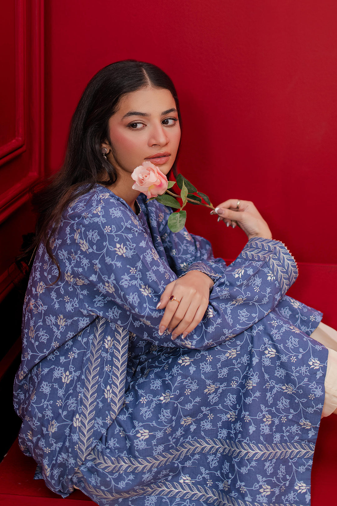 Zellbury | Winter Pret | Kurta - 2969 -  Zellbury Women Essential Pret - Original Designer Dress - House of Maryam