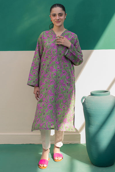 Zellbury | Winter Pret | Kurta - 3019 -  Zellbury Women Essential Pret - Original Designer Dress - House of Maryam