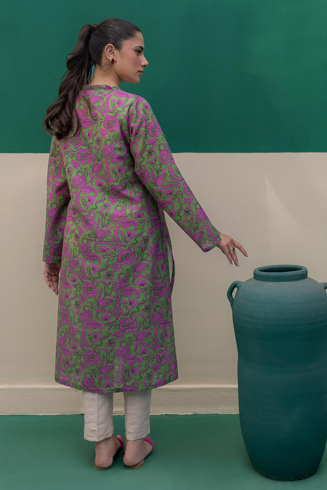 Zellbury | Winter Pret | Kurta - 3019 -  Zellbury Women Essential Pret - Original Designer Dress - House of Maryam