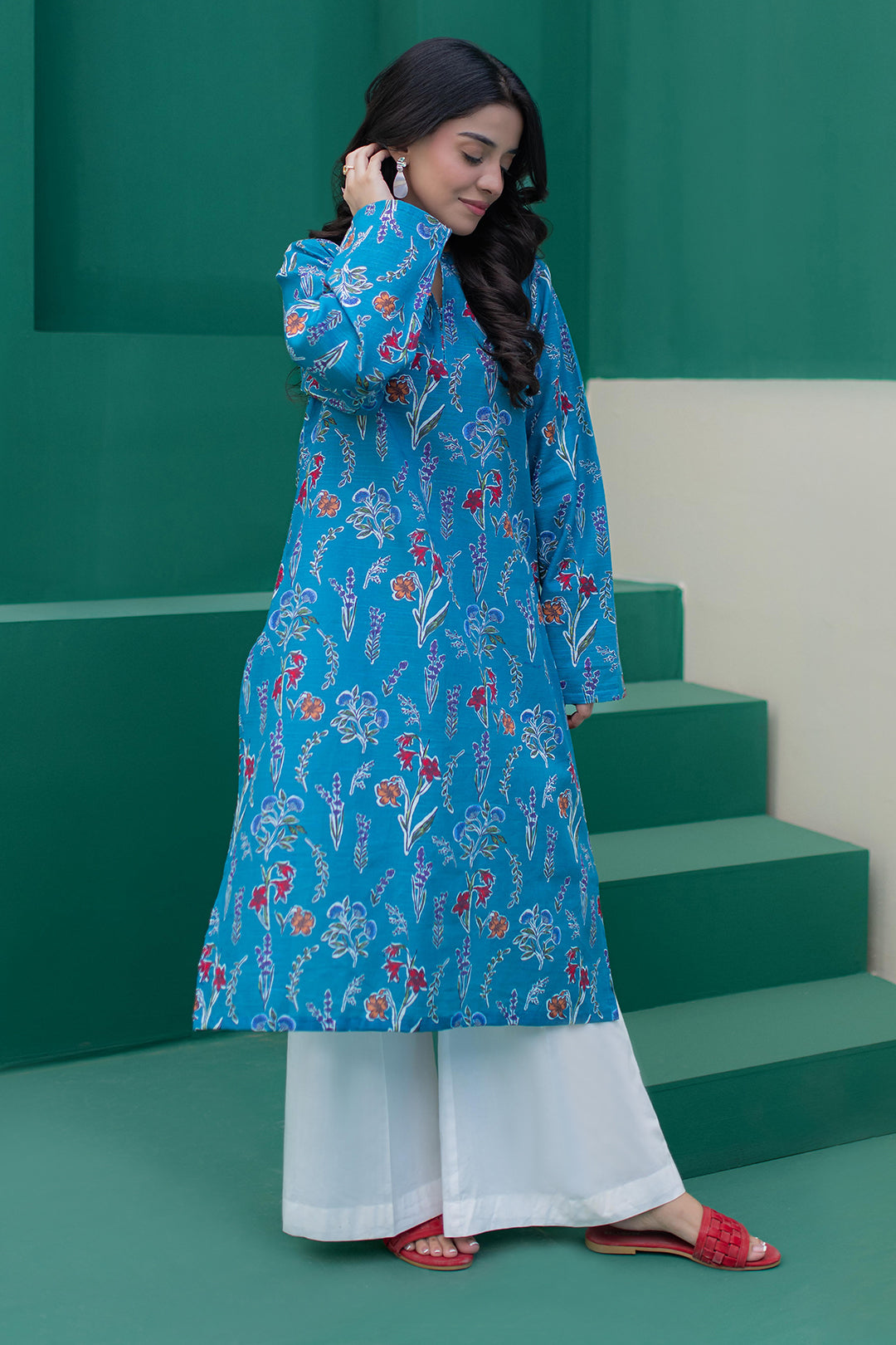 Zellbury | Winter Pret | Kurta - 3020 -  Zellbury Women Essential Pret - Original Designer Dress - House of Maryam