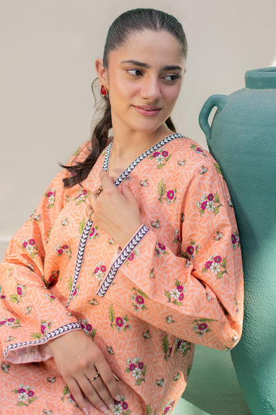 Zellbury | Winter Pret | Kurta - 3046 -  Zellbury Women Essential Pret - Original Designer Dress - House of Maryam