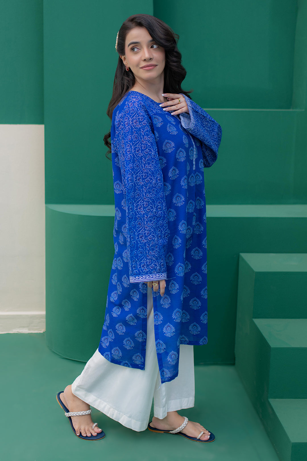 Zellbury | Winter Pret | Kurta - 3047 -  Zellbury Women Essential Pret - Original Designer Dress - House of Maryam