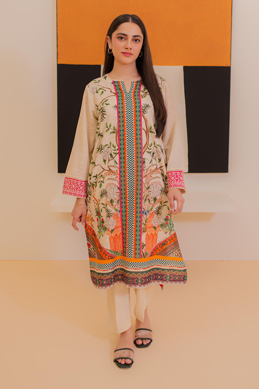 Zellbury | Winter Pret | Embroidered Kurta - 3052 -  Zellbury Women Essential Pret - Original Designer Dress - House of Maryam