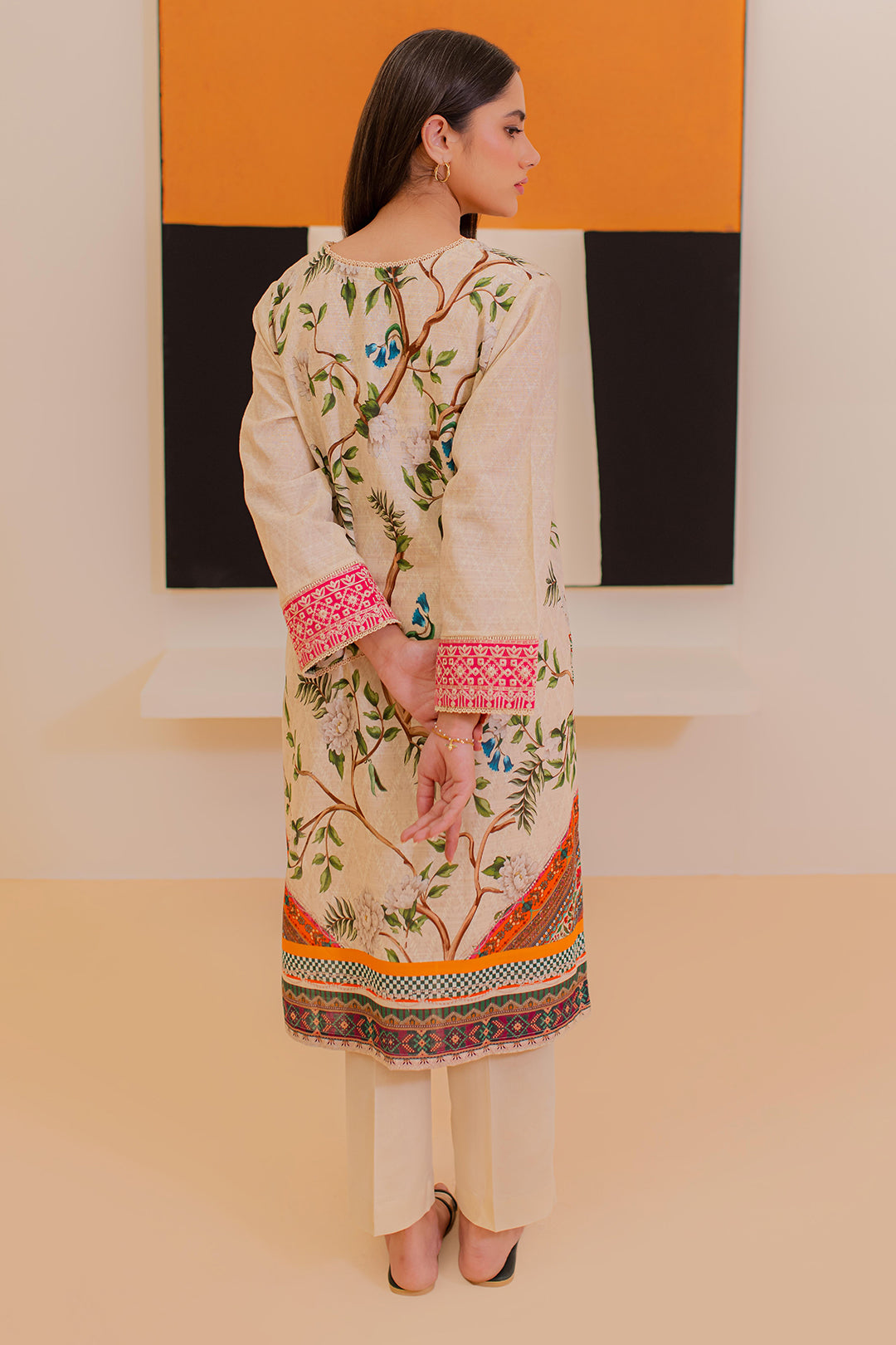 Zellbury | Winter Pret | Embroidered Kurta - 3052 -  Zellbury Women Essential Pret -  House of Maryam