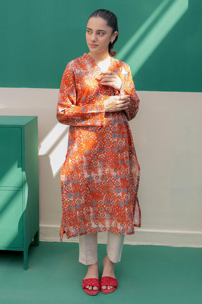 Zellbury | Winter Pret | Kurta - 3077 -  Zellbury Women Essential Pret - Original Designer Dress - House of Maryam