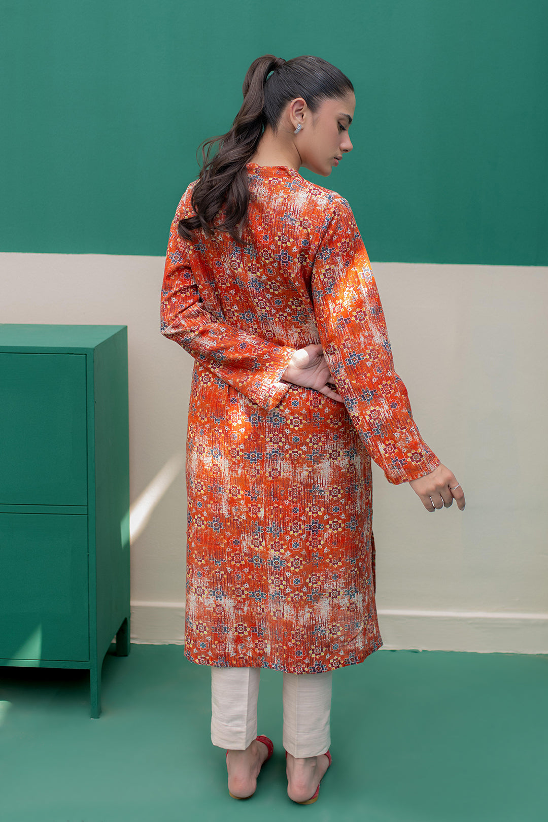 Zellbury | Winter Pret | Kurta - 3077 -  Zellbury Women Essential Pret - Original Designer Dress - House of Maryam
