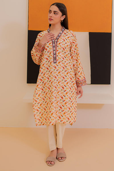 Zellbury | Winter Pret | Kurta - 3078 -  Zellbury Women Essential Pret - Original Designer Dress - House of Maryam