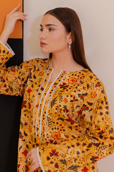 Zellbury | Winter Pret | Kurta - 3079 -  Zellbury Women Essential Pret - Original Designer Dress - House of Maryam